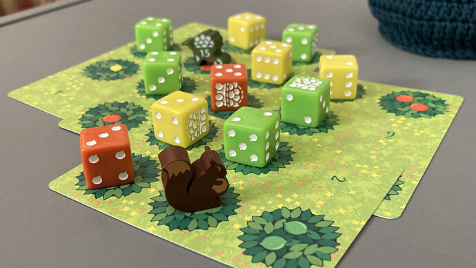 O esquilo aprova a paleta de cores.