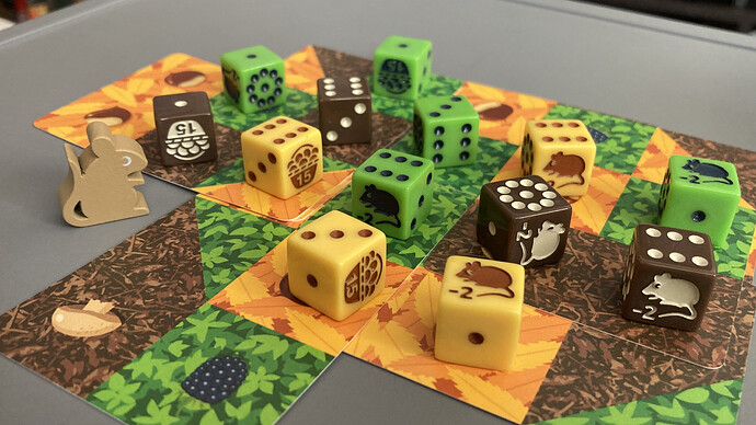 O ratinho aprova a paleta de cores.