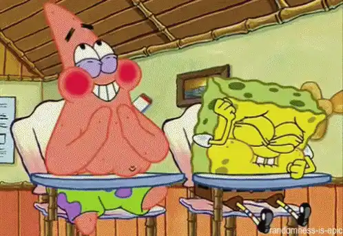 Spongebob and Patrick Star Laughing